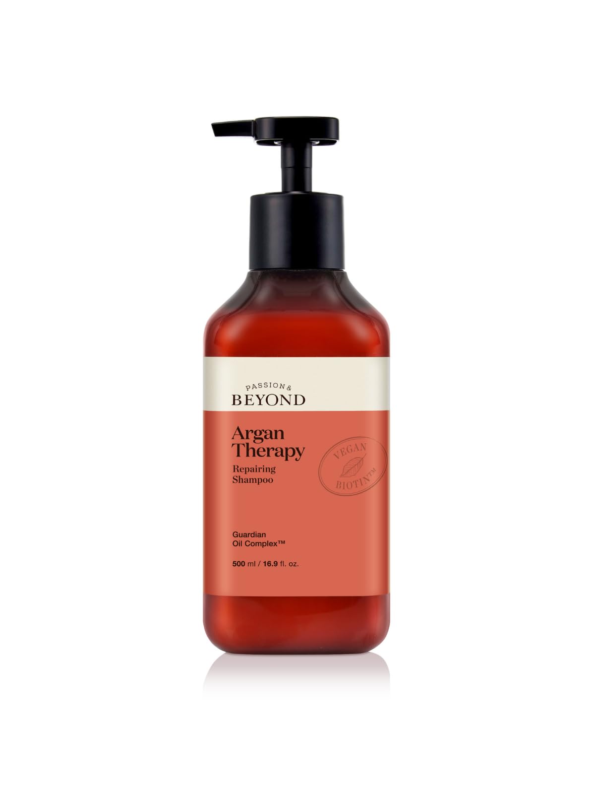 PASSION & BEYOND Argan Therapy Repairing Şampuan Vegan Protein Guardian Oil Yıpranmış Saç Onarıcı ve Besleyici 500 ml