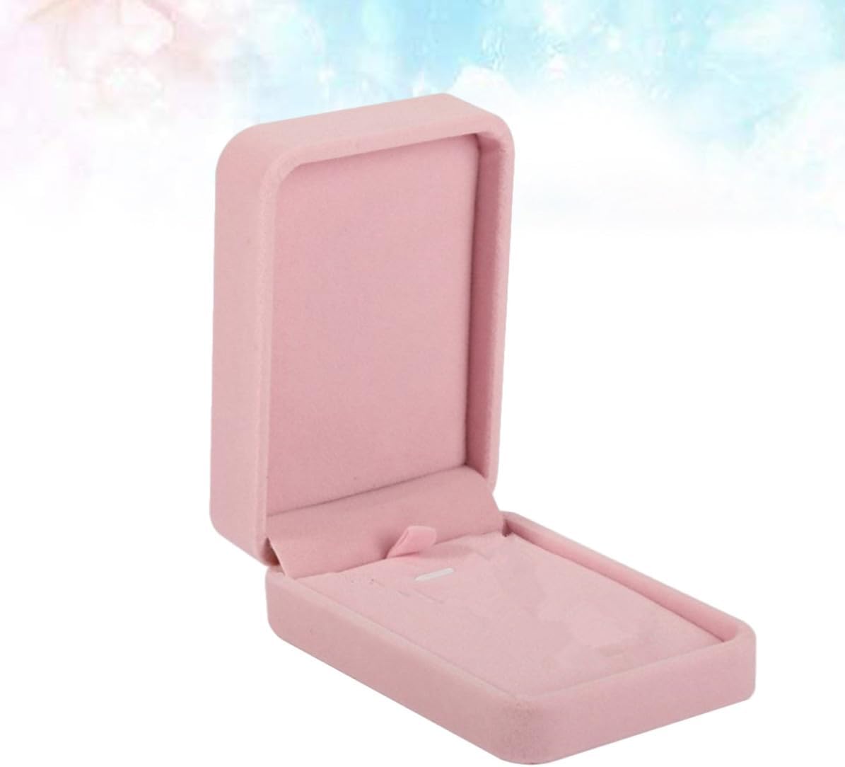 Pink Lint Pendant Box 2pcs Necklace Display Organizer for Jewelry image 5