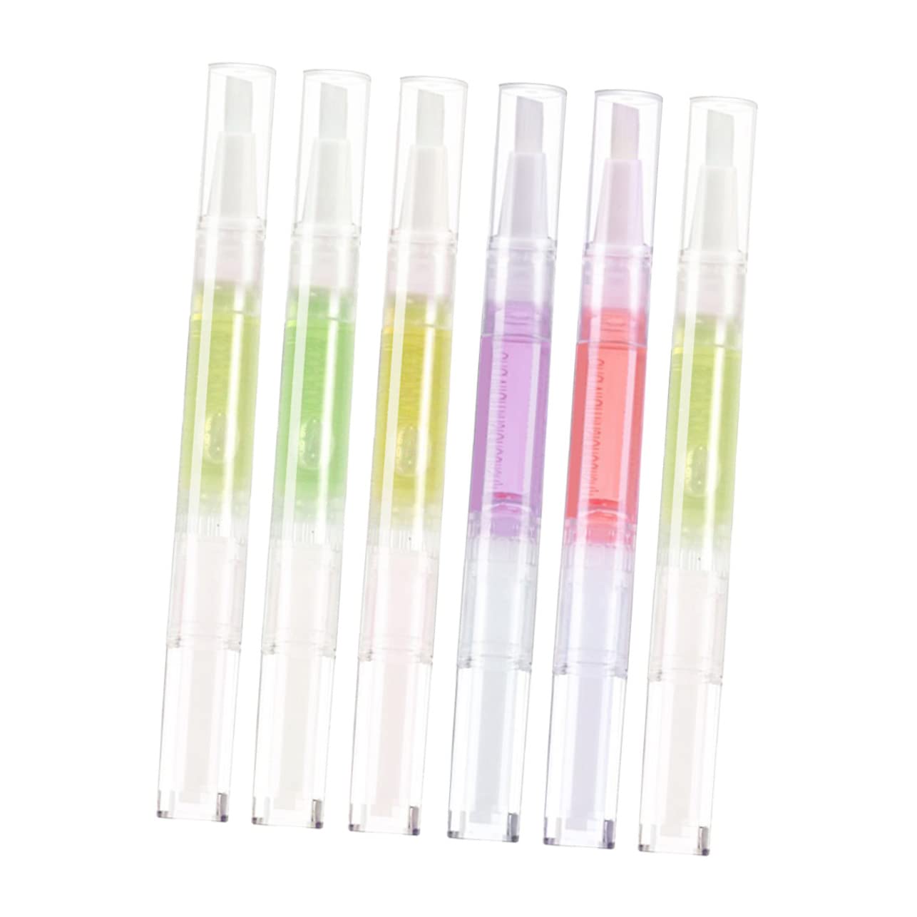 minkissy 6pcs Softening Finger Oil Restorer Tool Oil Pen for Nails Nail Care Tools Nail Oil Nail Repairing Oil Pen Nail Care Oil Nail Nutrition Oil Pen Nail Trimming Oil Cuticle Oil Pen