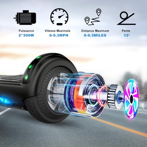 Image of CBD 8.5'' Offroad Scooter with Corlorful LED and Music Speaker