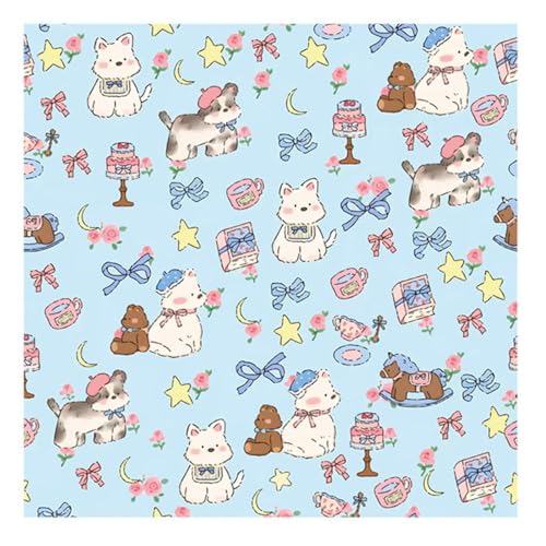 くっつきタオル 巻くだけ保冷ランチクロス 50*50cm 風呂敷 大判 お弁当包み くっつくタオル 折り畳み くっつくクロス カメラ 弁当箱 傘 化粧品 タブレット ペットボトル 水筒 (犬柄)