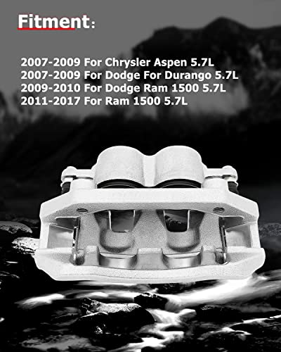 Image of cciyu 18B5054 18B5055 Front Left & Right Brake Calipers With Bracket For Chrysler For Aspen,For Dodge For Dakota /For Durango /For Ram 1500,For Ram For 1500 /For Dakota