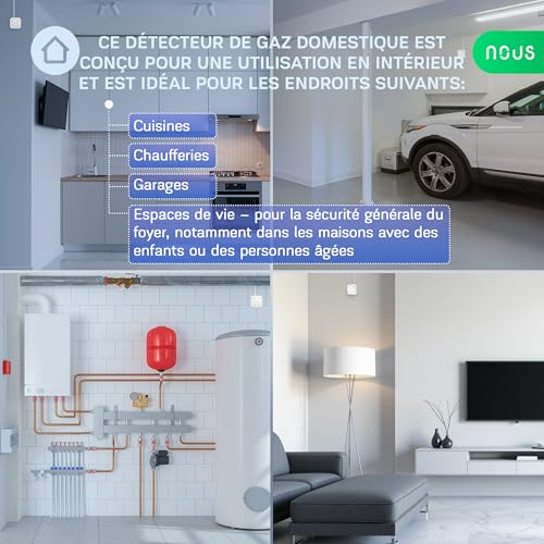 Détecteur de gaz ZigBee contre les fuites de gaz de maison