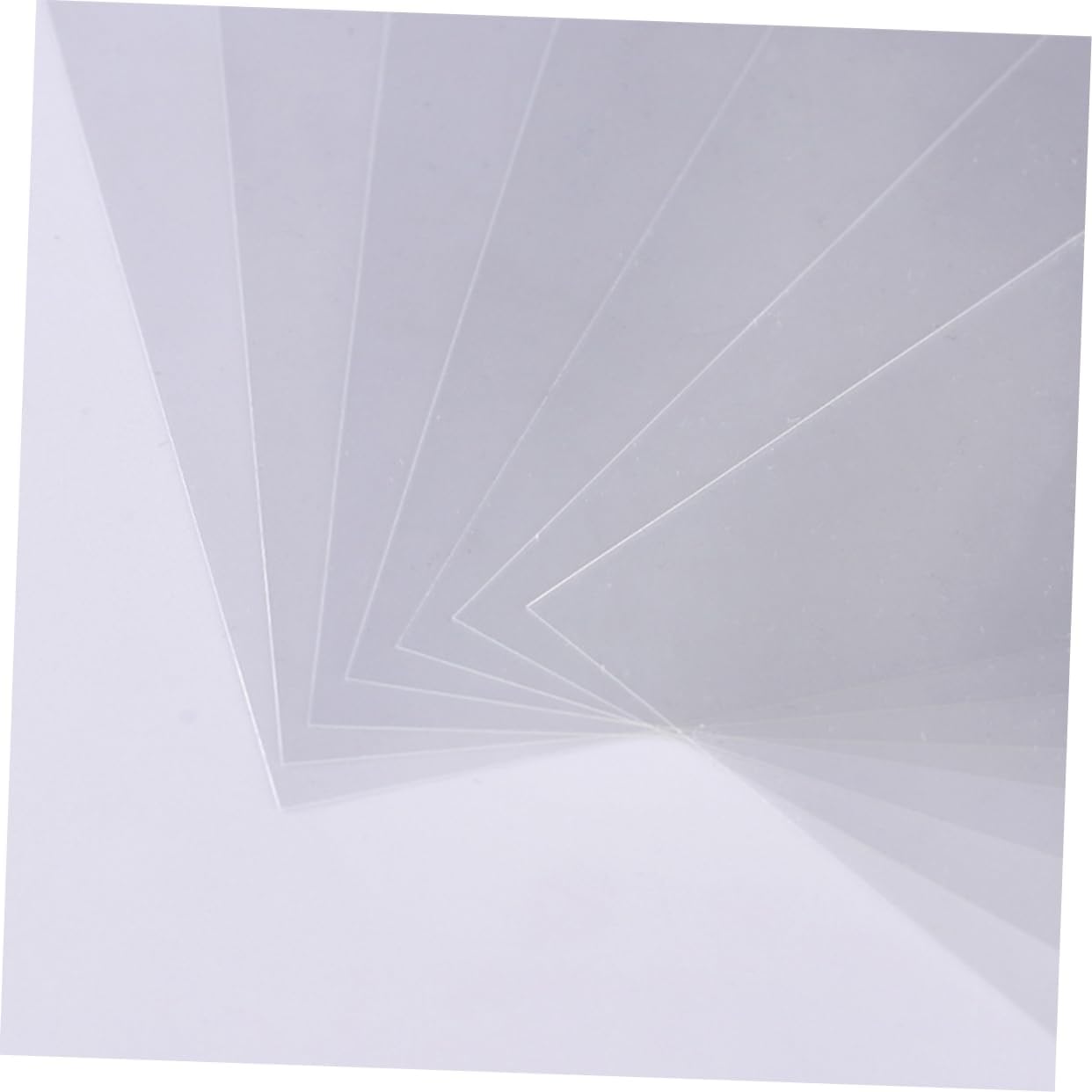 TEHAUX Vinyl Transparent Plastic Sheets 10 Pack Apet Film for Box Heat Resistant Clean Excellent Mechanical Properties