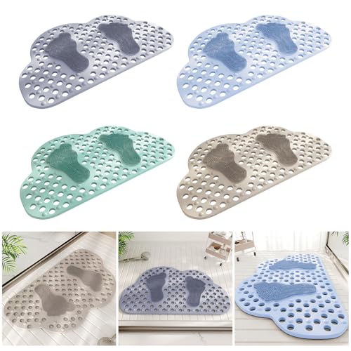 Tapis de bain antidérapant douche sécurisée PVC doux ventouse anti-chute