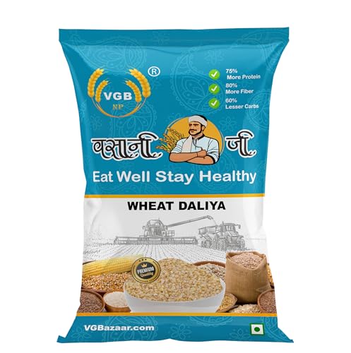 Image of Vasani G Sharbati Wheat Dalia | Natural Broken Wheat | Digestive & Immunity Friendly Grain - 1kg
