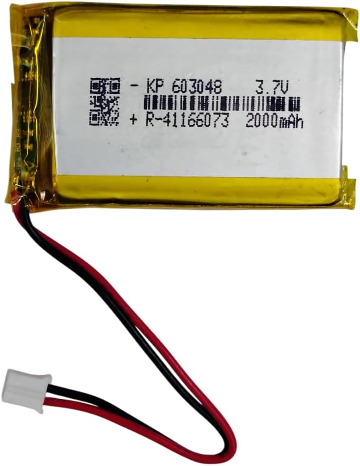 KP Original Battery 3.7V 2000mAH 2PIN Connector Lipo Rechargeable Battery Model KP-603048 | Lithium Polymer Battery for Bluetooth Speaker