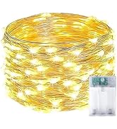 1-Pack Fairy Lights Battery Operated with Timer, Waterproof 16FT 50 LED String Lights Indoor Outd...