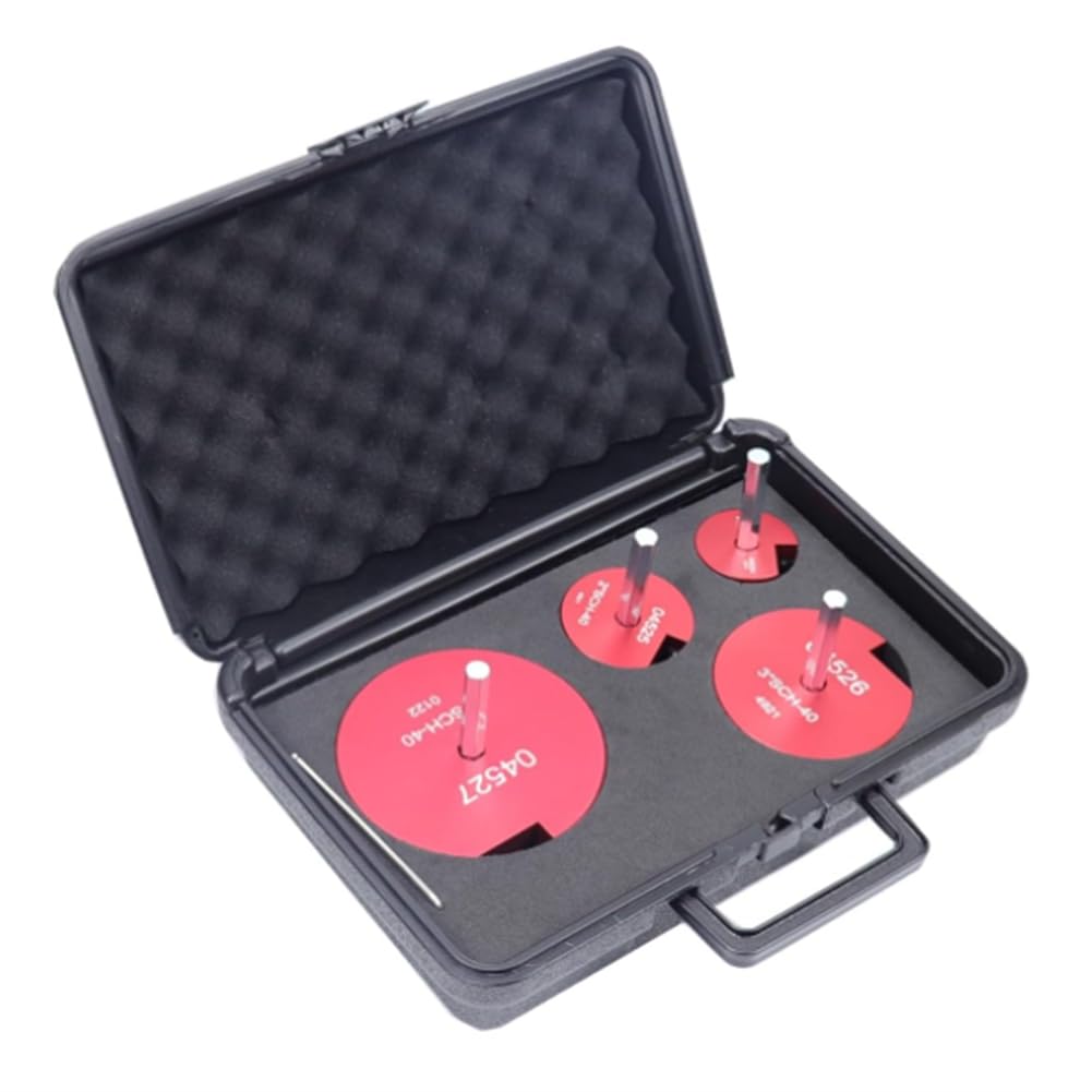 Kit Di 8 Alesatori Per Tubi In PVC/CPVC/ABS - Diametri Da 1/2 A 4 Pollici, Con Gambo Esagonale Per Trapano