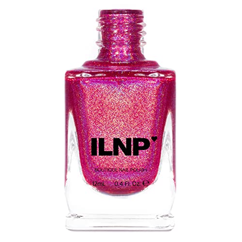 Image of ILNP Bouquet Toss - Vivid Fuchsia Pink Ultra Holo Nail Polish