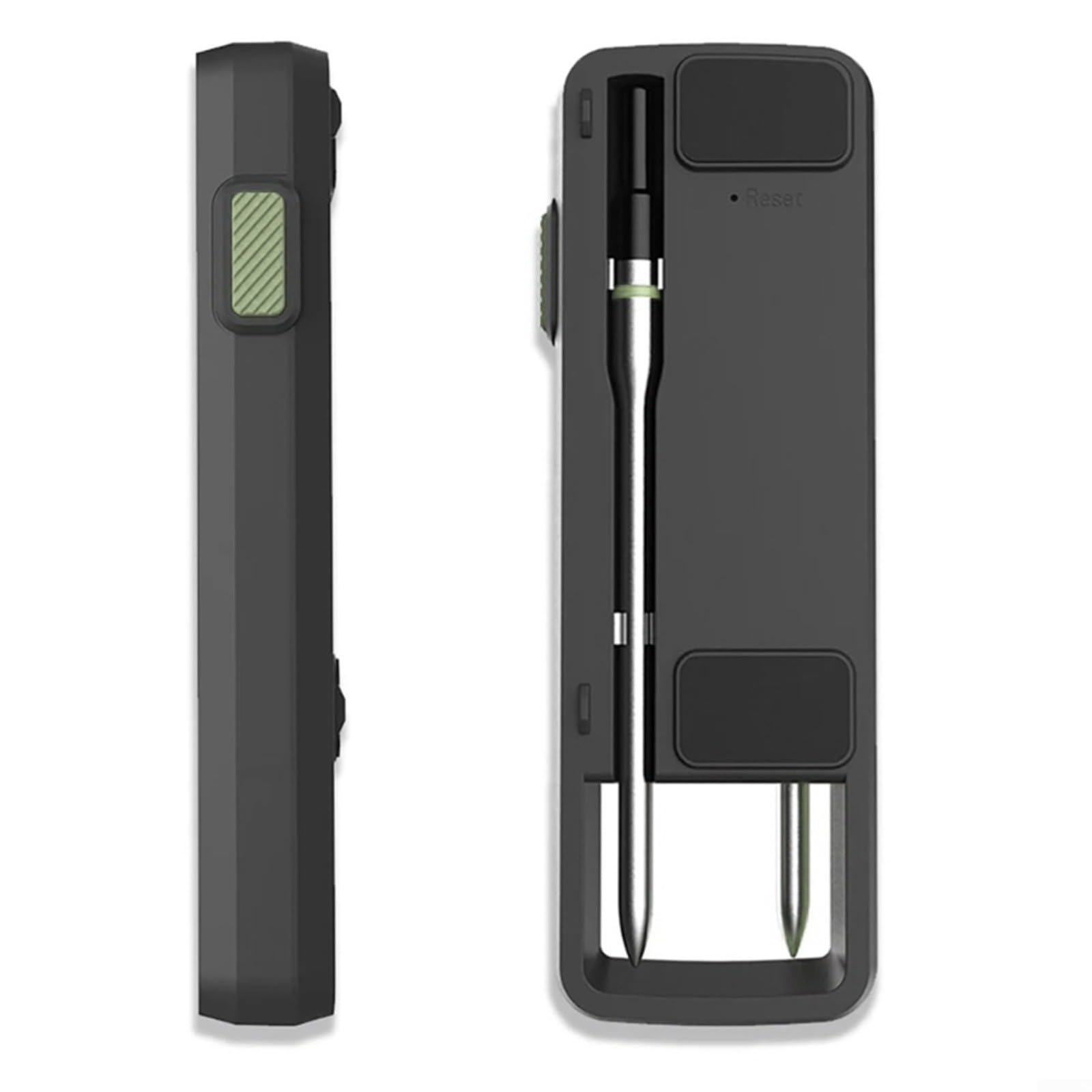 Termometro intelligente per grill con app, sonda in acciaio inox 304, da -30 a per 300 °C, portata wireless 100 m, per barbecue e carne (doppio)