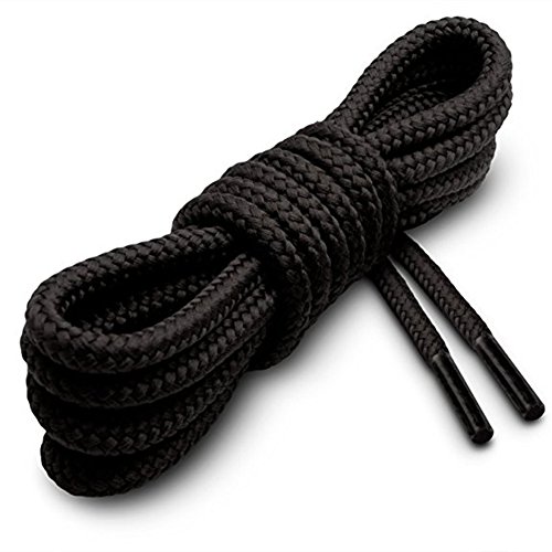 12 Pairs Round Boot Laces Durable Shoelaces For Boots, Work Boots & Hiking Shoes (Random Assorted Colors) #TOP2