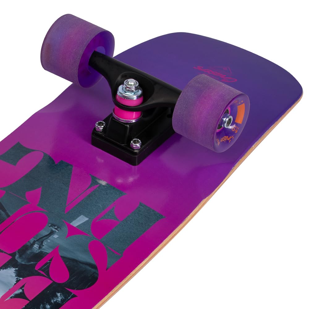 Cruiser Kicktail 28" Free Soul Cruiser Compact Maple avec axes Seagull, Roues 60 mm et ABEC 9