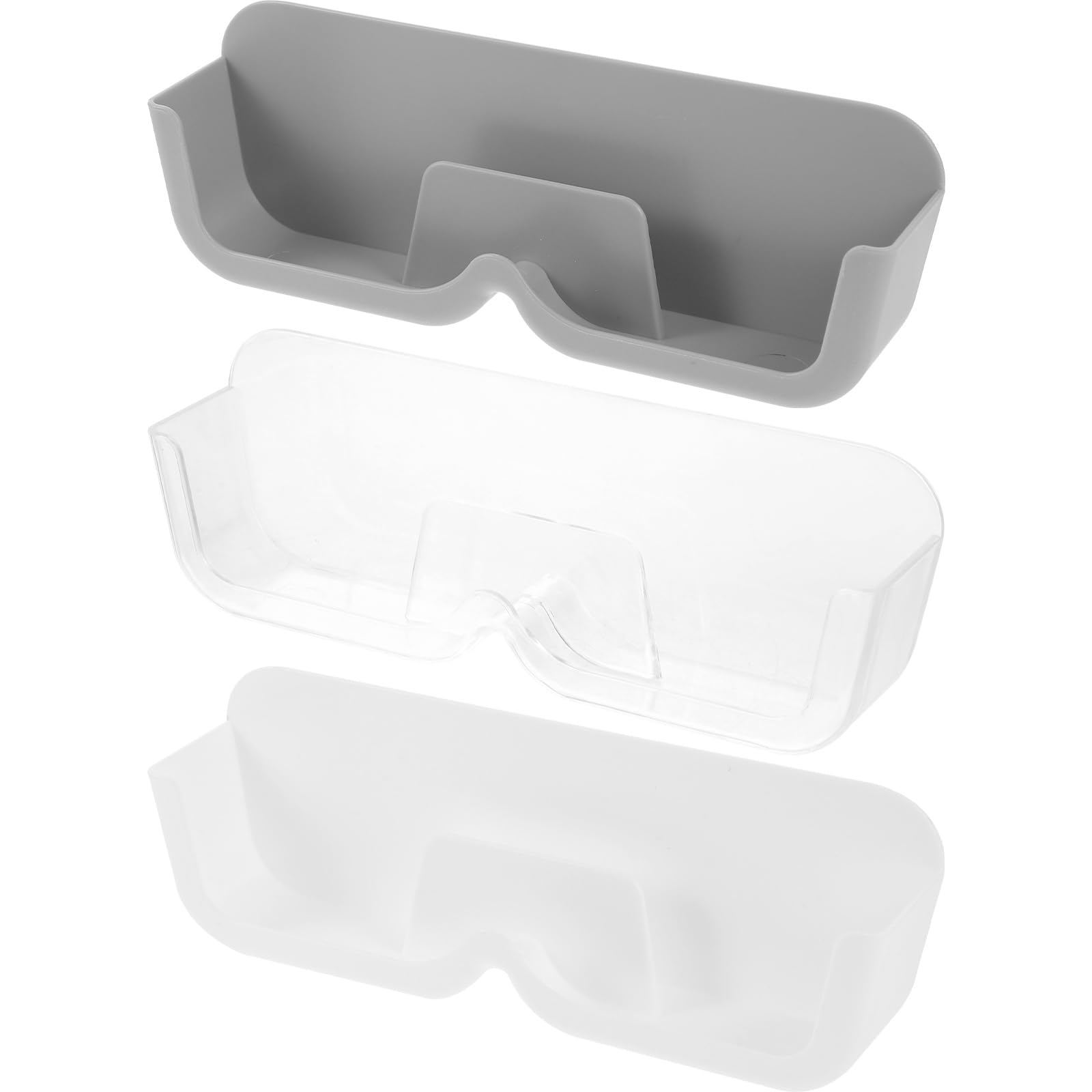 TOVINANNA 3pcs Wall Mounted Glasses Case