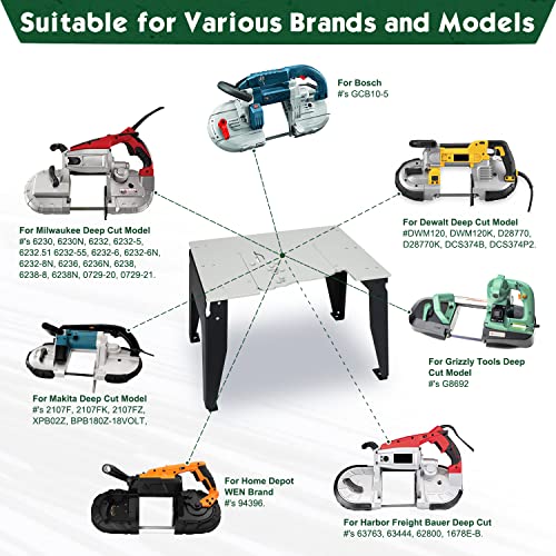 Ditkok Band Saw Stand Portable Table For Dewalt Band Saw, For Milwaukee For Makita Band Saw, Powder Coated Table #TOP6