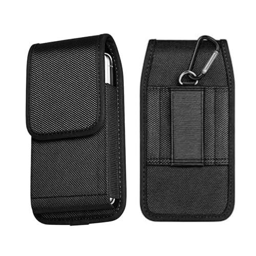 Étui de Ceinture Pochette Téléphone,Sacoche Ceinture Verticale pour Téléphone, Pochette Telephone Portable avec Clip et Porte Carte, Etui Telephone...