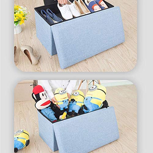 Pouf cube coffre de rangement assise et repose-pieds