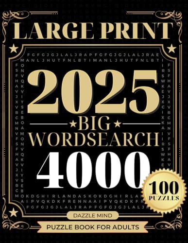 Word Search Books for Adults Large Print Puzzle: 90+ Easy-to-Read Word Search Challenges for Adults to Strengthen Memory and Sti