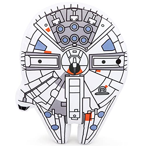 Jay Franco Star Wars Classic Halcón Milenario Almohada Decorativa para Niños Cojín de Lujo con...