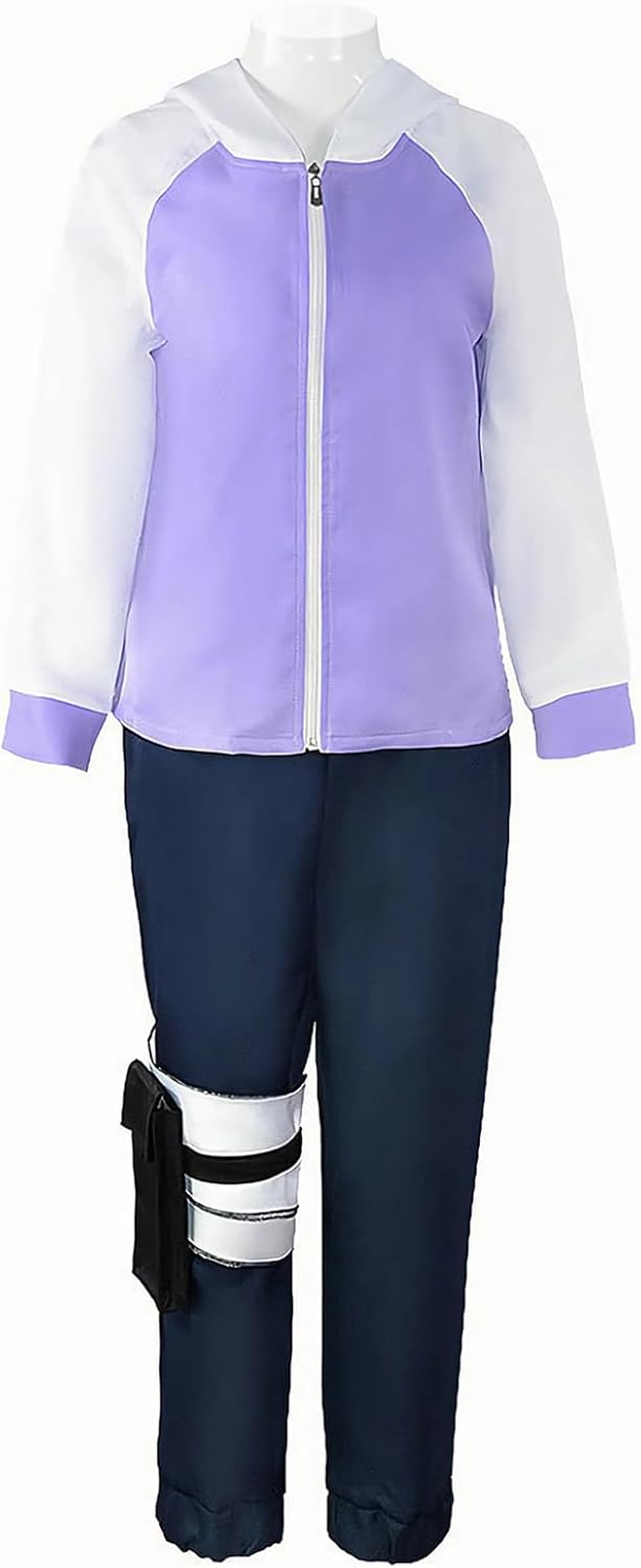 Anime Cosplay Costume Hinata Hyuuga Jacket Pants Outfits