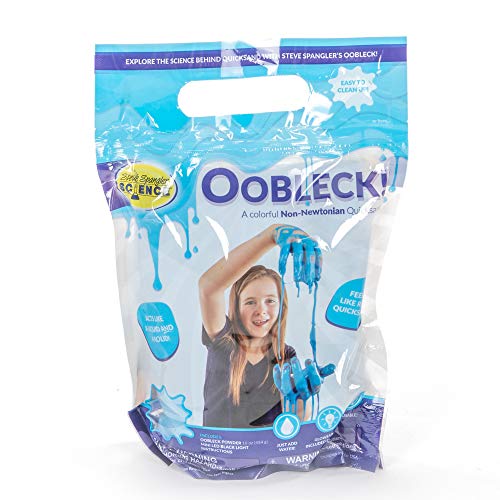 Steve Spangler Science 858520 Oobleck Mix, 16 oz Powder Packets, Blue Slime – Science Kits for Kids, Safe, Non-Toxic, Environmentally Friendly, Encourages Creative STEM Learning for Classrooms or Home