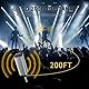 DigitConvert UHF Dual Metal Dynamisches Kabelloses Mikrofon System mit wiederaufladbarem Empfänger, 200 Fuß Empfangsbereich für DJ-PA-System, Gesang, Konferenz, Kirche, Party, Hochzeit