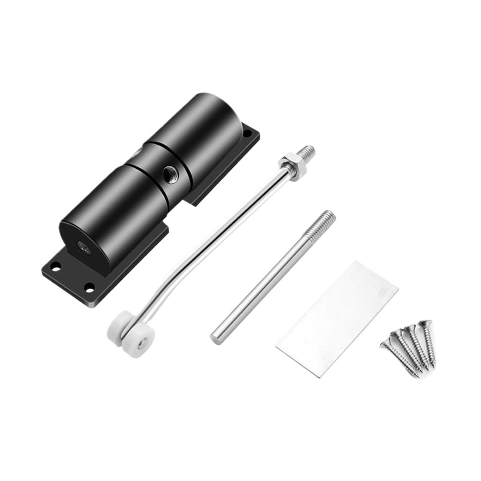 Door Closer Adjustable Spring Loaded Household Surface Mounted Door Closer(White)