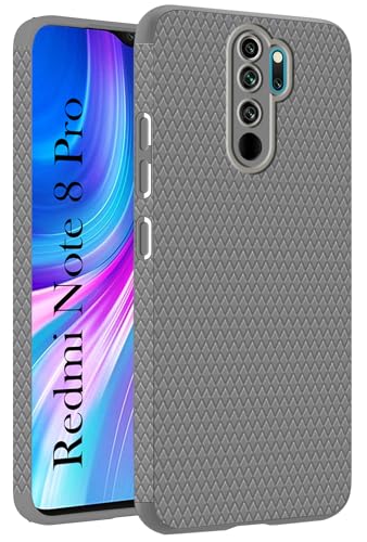 Image of Jkobi Back Cover Case for Xiaomi Mi Redmi Note 8 Pro (Liquid Silicone | Side Grip | Camera Protection)