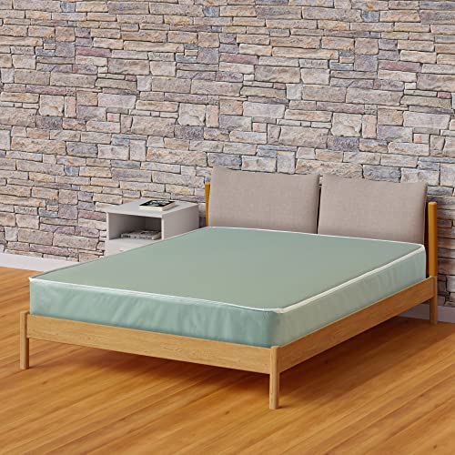 Greaton, 9-Inch Medium Firm Pocket Coil Water-Resistance Vinyl Mattress, Easy to Clean, Comfortable...
