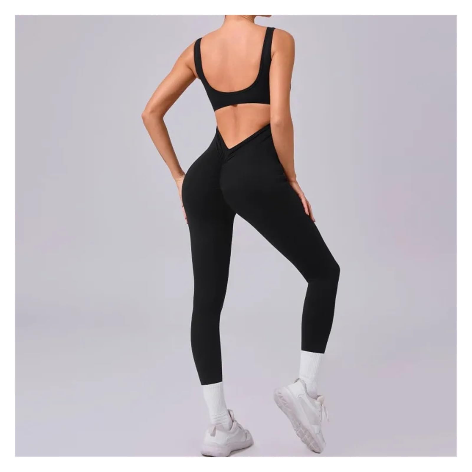 Mono Deportivo de Yoga sin Costuras for Mujer, con Espalda Abierta, for Entrenamiento al Aire Libre, Correr, Gimnasio, Leggings, chándal for Mujer