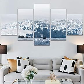 SIGNWIN 5 Panel Canvas Wall Art Modern Art...