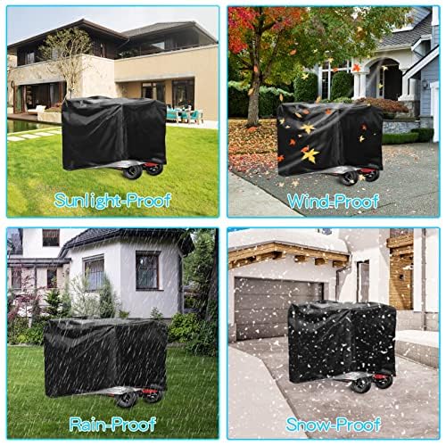 Mobility Scooter Cover Waterproof, 210D Oxford Wheelchair Waterproof Heavy Duty Storage Rain Cover (190x71x117 cm) - Image 3