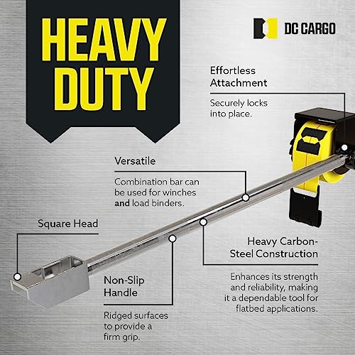 Winch Bar 40.5" Extra Long – Square Head Carbon Steel view 3