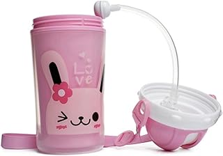 ibasenice 1 PC Criança Garrafa De Água Garrafa De Plástico Palha Garrafa De Água Crianças Garrafas De Água Garrafa De Água Com Palha Garrafa De Bebida Para Crianças Copo De Água