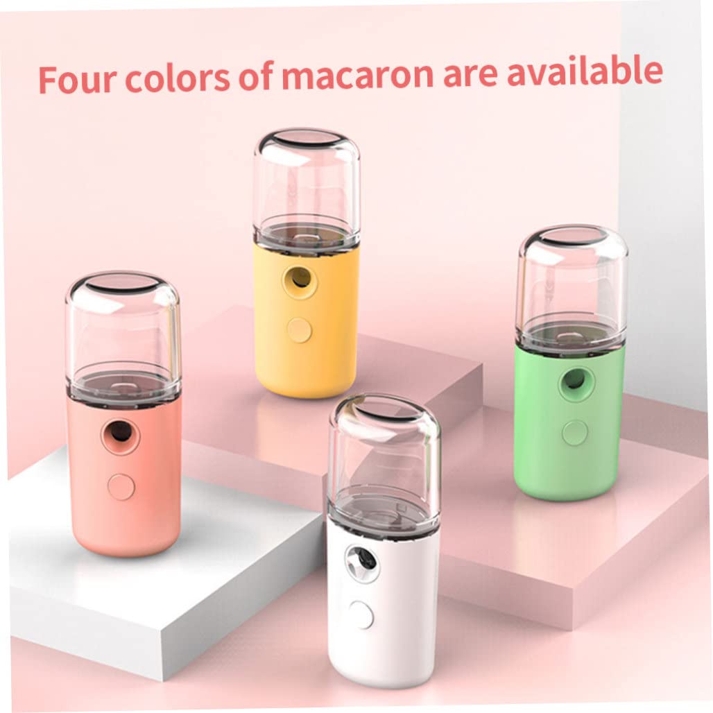 Vaporizzatore per il viso Umidificatore per spruzzatore per il viso Portatile Handy Mister Beauty Cura della pelle Macchina ricaricabile USB 30ml Rosa per uso domestico