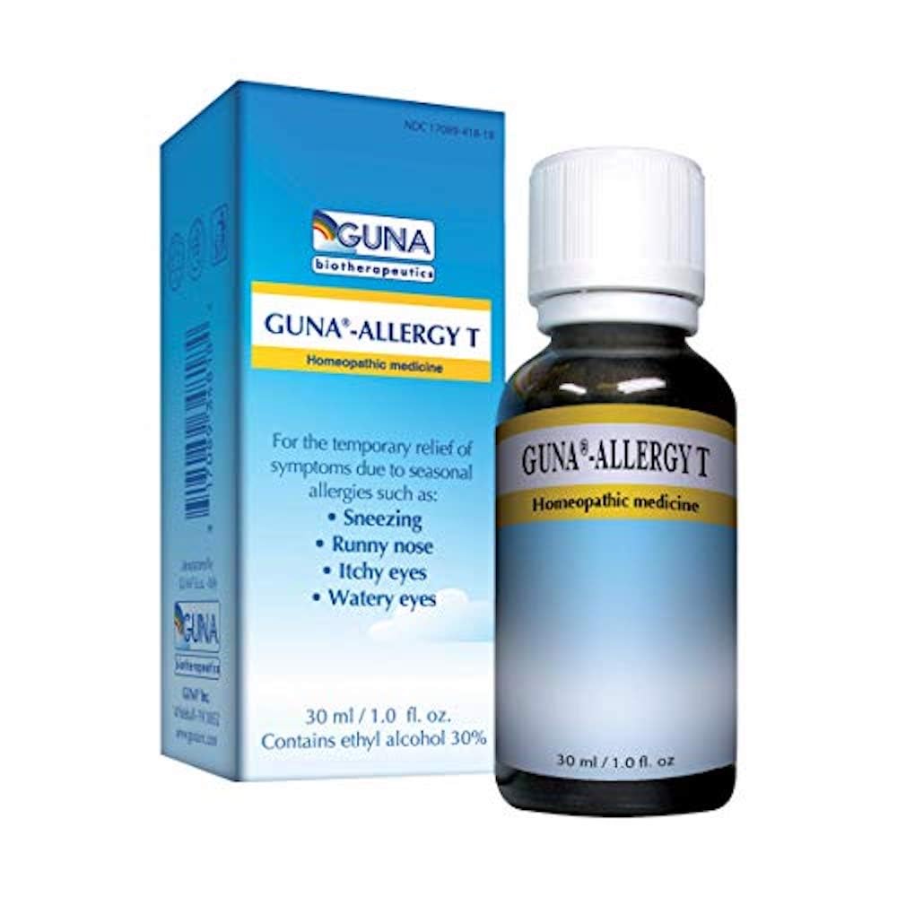 GUNAAllergy T for Relief from Allergy Symptoms of Sneezing, Runny Nose, Itchy Eyes and Watery Eyes - 1 Ounce