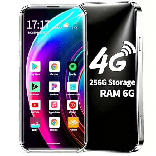 Bluetooth��WiFi 4G���ڂ�MP3�v���[���[ Android MP3�v���[���[ 6GB+256GB �|�[�^�u���f�W�^���~���[�W�b�N�v���[���[ 4.9�C���`�^�b�`�X�N���[���t�� Spotify Amazon Music YouTube�AFM���W�I