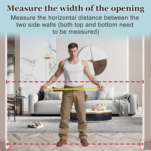 Image of WAOWAO Triple Lock Baby Gate Extra Wide 57.87-62.59 inch Pressure Mounted Walk Through Swing Auto Close Safety White Metal Dog Pet Puppy Cat for Stairs,Doorways,Kitchen
