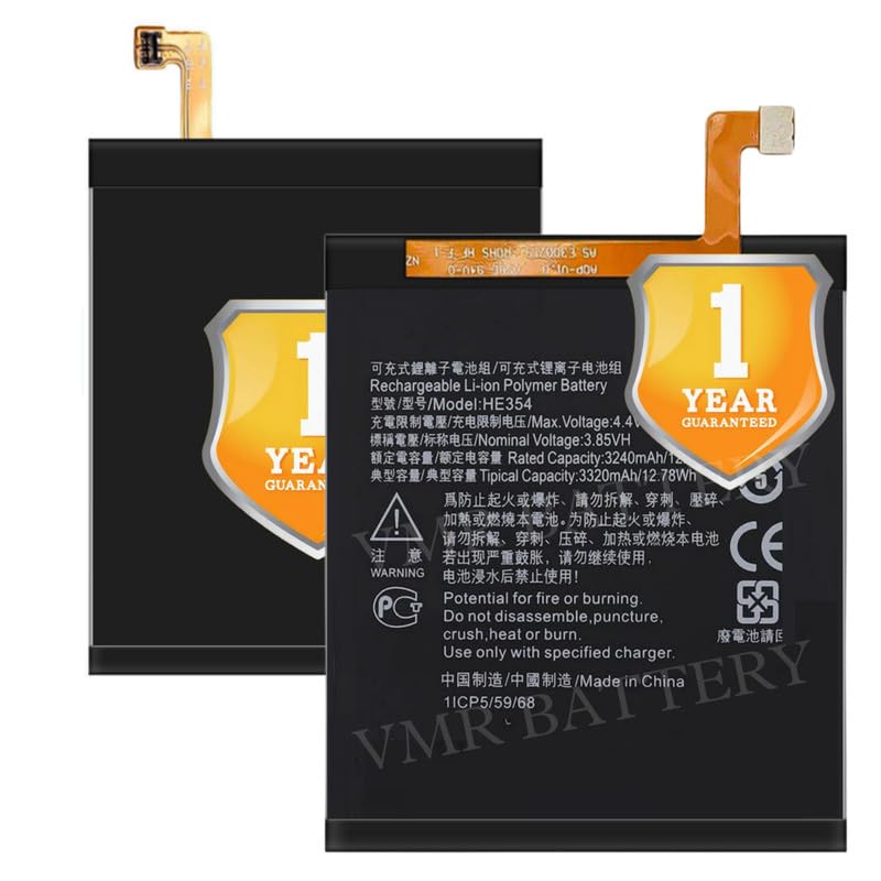 Image of Original HE354 Battery Compatible for Nokia 9 PureView (TA-1082, TA-1087, TA-1094) - (3320mAh) - 1 Year Warranty K7