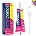 70ml Colla Tessuto -Adesivo per Tessuti Trasparente Lavabile e Impermeabile per Cotone, Flanella, Denim, Poliestere e Riparazione di Bambole, 24 Hours Dry and Waterproof (120ml) immagine