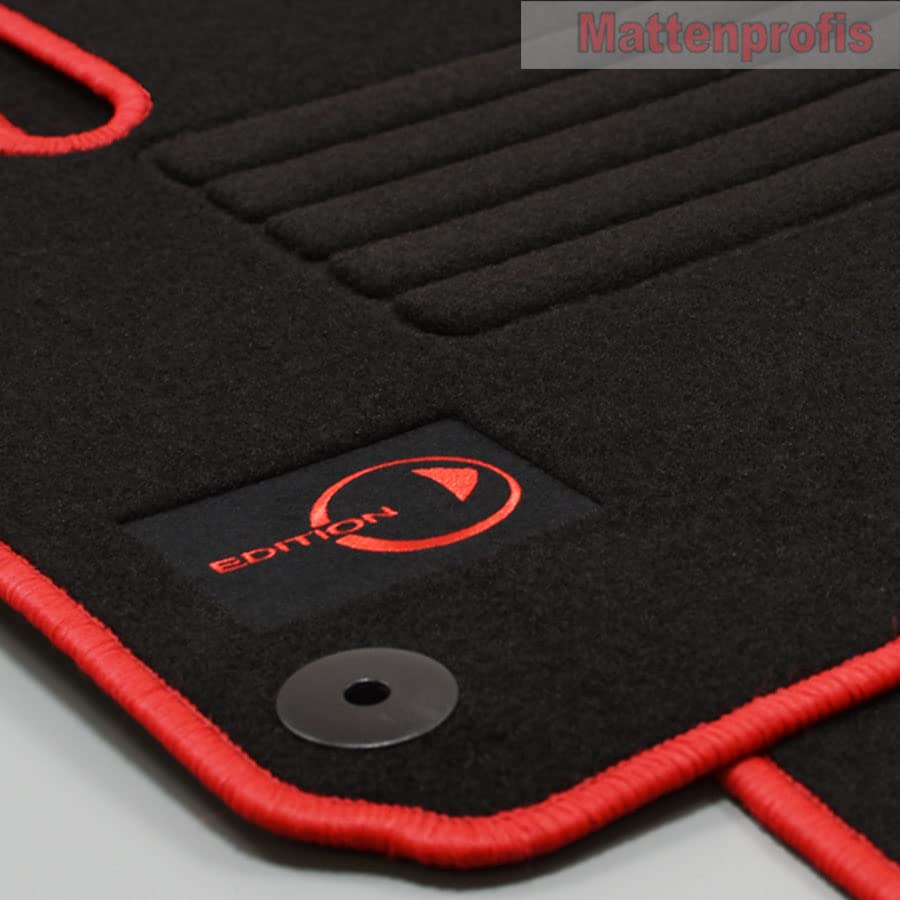 Velours Fußmatten Logo kompatibel mit Smart Fortwo 453 Coupe