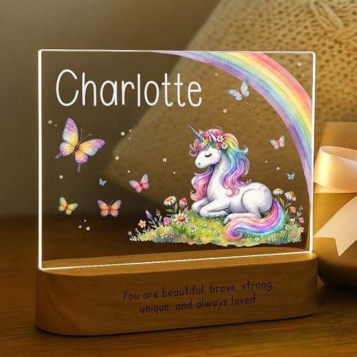 Unicorn Night Light for Kids | Personalized Baby Night Light