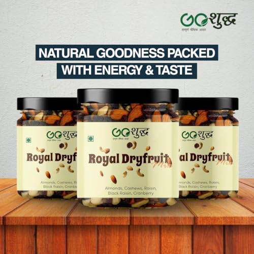 Image of Goshudh Royal Dryfruits Mixed 250g + Daily wellness Dry Fruits & Seeds Mixed 250g Combo Pack | Healthy Superfood Snack (500gm Combo Pack)