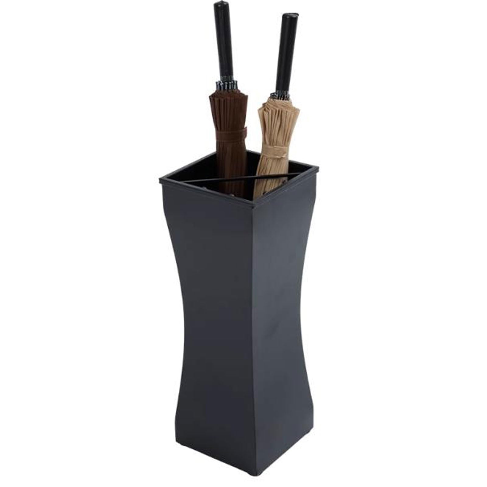 CFY652 Umbrella rack Modern Style Umbrella Stand Bucket Rack Barrel for Storing Long Short,Canes, Walking Sticks for Entryway Porch Indoor Office(Black)