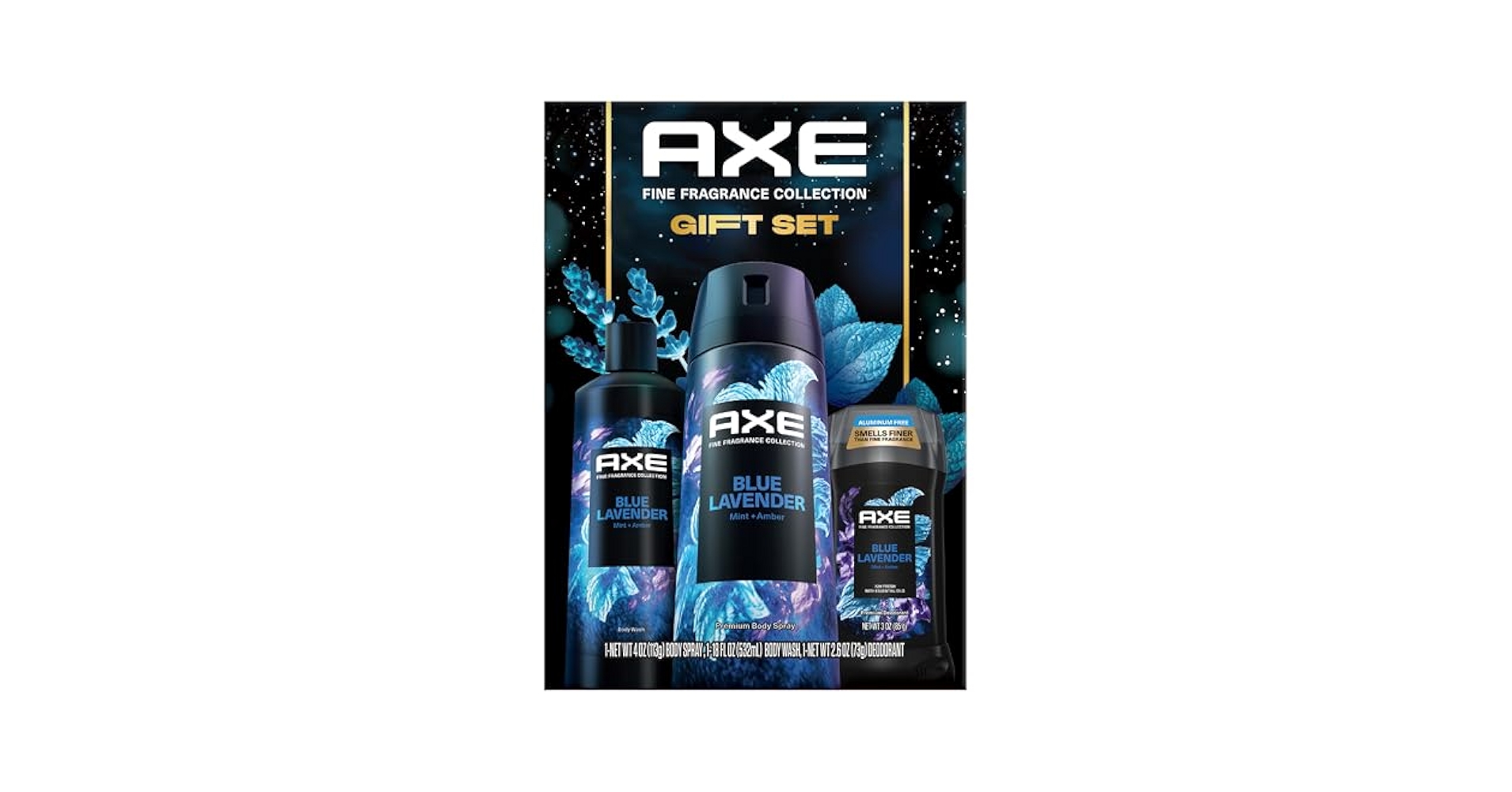 AXE デオドラント　バニラ　ラベンダー4本セット Amazon.com : AXE Blue Lavender Gift Set for Men – Men's Body
