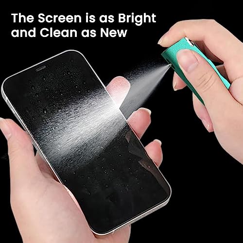 Image of Portronics Swipe 2 Screen Cleaner & Duster with Refillable Spray Bottle, Chemical Free for Monitors & Laptop Screen, Smartphones & Tablets(Green)