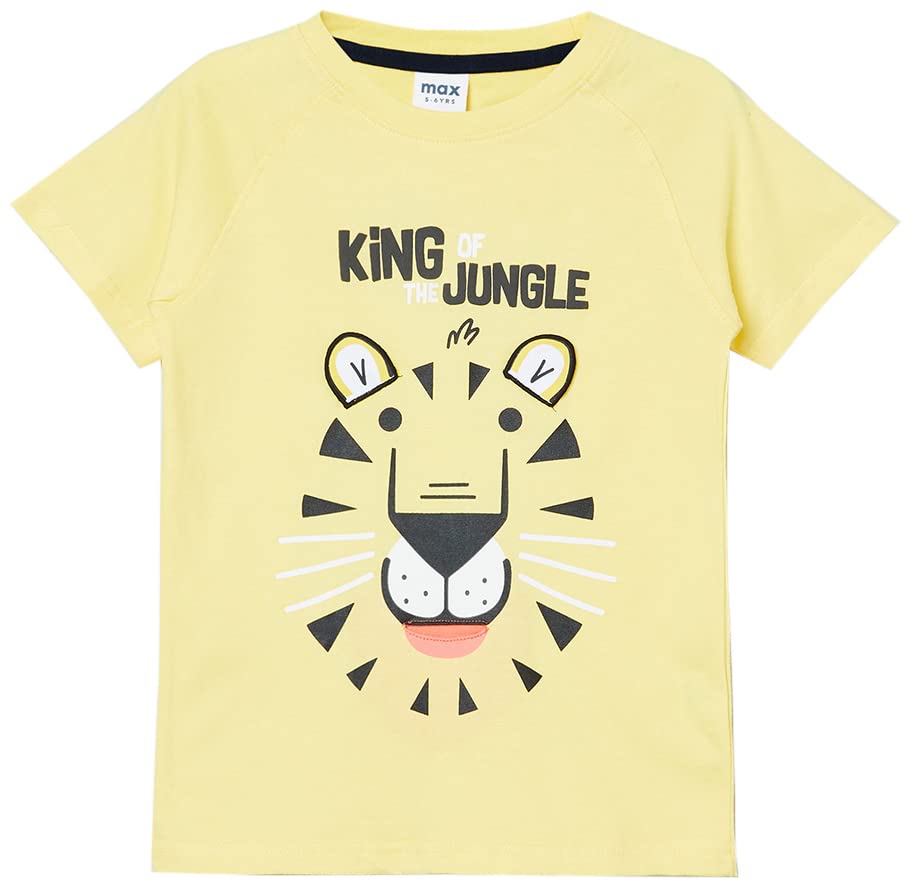 Image of Max Boys Regular Fit Printed Raglan Sleeve Tshirt