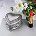 Feyarl Vintage Jewelry Trinket Box Heart Shape Ring Earrings Box Treasure Storage Chest Case Keepsake Organizer for Girl Woman Birthday Wedding