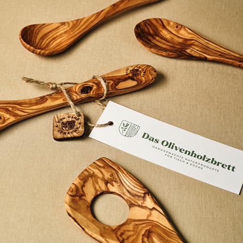 das Olivenholzbrett® / Olivenholz-Schalen Set 6-teilig/Holzschalen Set/Beilagenschalen Set/Multifunktions Schalen Set min. 5cm, max 17cm
