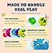 Jumble Comb Hexagon Liquid Motion Sensory Fidget Toys for Kids & Toddlers – Autism Sensory, ADHD Fidgeting, Stress, Focus & Visual Stimulation – Colorful Squishy Toys for Ages 3-8, Classroom & Travel